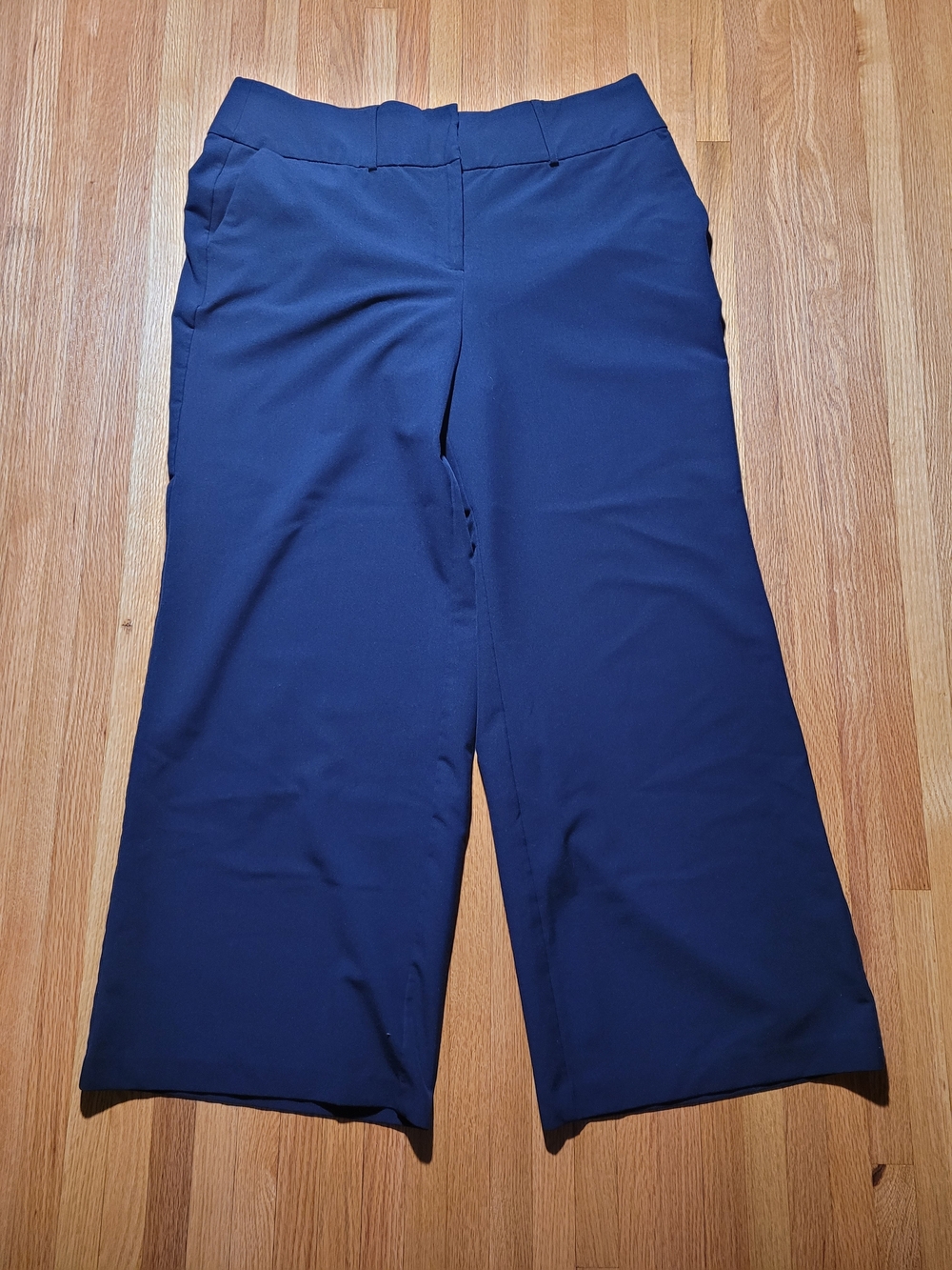 Lane Bryant Navy Wide-Leg Dress Pants